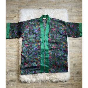 Victorias Secret Vintage Gold Label Floral Robe